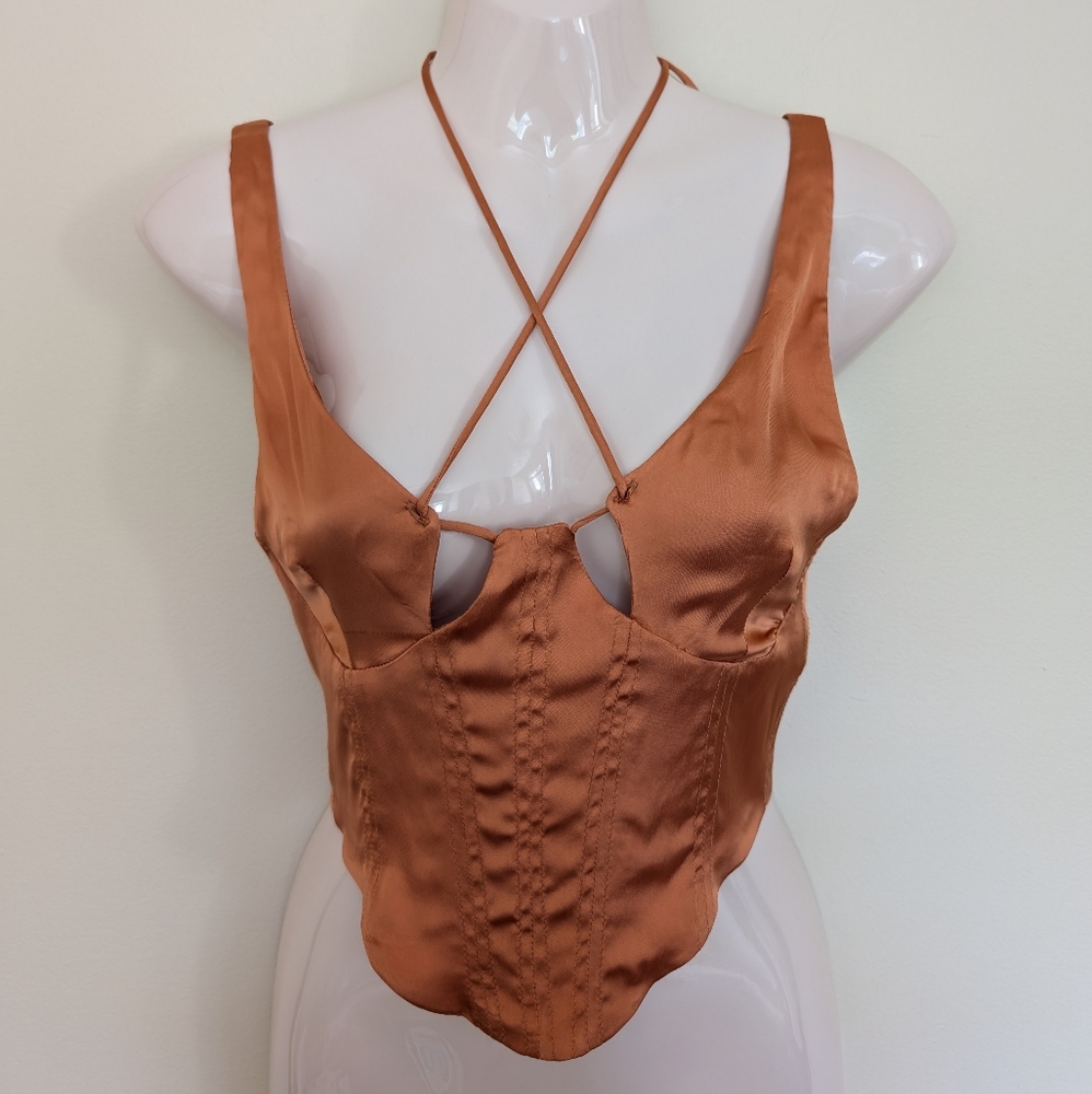 Zara Lingerie Bustier Top Small NWT